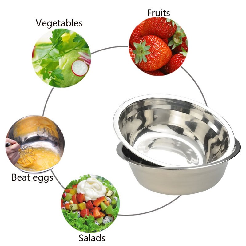 Nicesh Mixing Bowl Set, Stainless Steel Bowls Set, Set of 4 - Image 4
